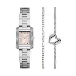 Zestaw zegarek i bransoletka Michael Kors. Szare bransoletki damskie Michael Kors, srebrne. Za 1,679.00 zł.