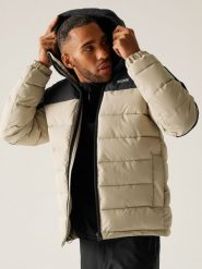 Regatta Kurtka pikowana "Aldthorn" w kolorze beżowo-czarnym rozmiar: M. Brązowe kurtki męskie Regatta, m, bez wzorów, bez kaptura. Za 213.69 zł.