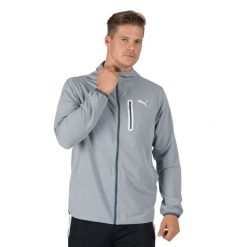 Kurtka treningowa męska PUMA Train Ultraweave. Szare kurtki treningowe męskie Puma, m, bez wzorów, z materiału, na fitness i siłownię. Za 159.99 zł.