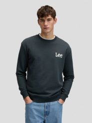 MESKA BLUZA LEE WOBBLY LEE SWS WASHED BLACK 112376439. Czarne bluzy bez kaptura męskie Lee, s. Za 129.99 zł.