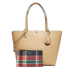 Torebka LAUREN RALPH LAUREN. Brązowe torebki klasyczne damskie Lauren Ralph Lauren, bez wzorów, bez dodatków. Za 649.99 zł.