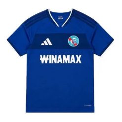 Koszulka domowa RC Strasbourg 2026/27. Niebieskie t-shirty sportowe męskie Adidas, s, z tkaniny, bez ramiączek, do piłki nożnej. Za 360.00 zł.
