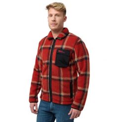 Bluza polarowa męska Jack Wolfskin Felslicht Check. Brązowe bluzy bez kaptura męskie Jack Wolfskin, m, z polaru. Za 559.99 zł.