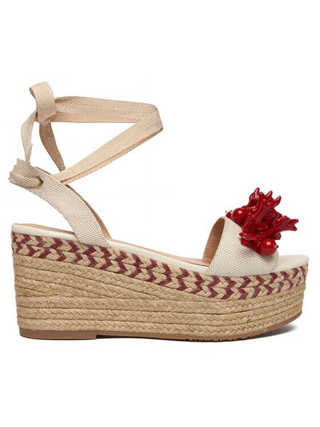 Liu Jo Espadryle Bali 02 SA6085 T6948 Kremowy. Białe espadryle damskie Liu Jo, bez wzorów, z materiału, bez obcasa. Za 519.99 zł.