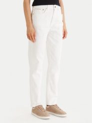 Calvin Klein Jeans Jeansy LV047F703G Biały Regular Fit. Białe jeansy damskie Calvin Klein Jeans. Za 409.99 zł.