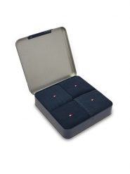 Tommy Hilfiger Skarpety długie 701235378 Granatowy. Niebieskie skarpetki męskie Tommy Hilfiger, bez wzorów, z bawełny. Za 149.99 zł.