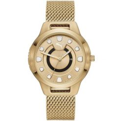 Zegarek sportowy damski Puma Reset P1008. Żółte, analogowe zegarki damskie Puma, złote. Za 359.00 zł.
