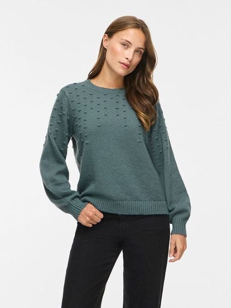 Vila Sweter "Tuli" w kolorze zielonym rozmiar: XL. Zielone swetry klasyczne damskie Vila, xl, bez kołnierzyka. Za 129.95 zł.