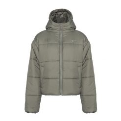 Kurtka damska Nike Sportswear Classic Puffer Therma-Fit. Zielone kurtki damskie Nike, l, bez wzorów, bez kaptura. Za 529.99 zł.