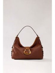 Guess Torebka Camden HWWW93 08180 Brązowy. Brązowe listonoszki damskie Guess, z aplikacjami, ze skóry, bez dodatków. Za 607.99 zł.