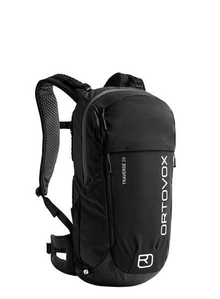 Plecak Ortovox Traverse 20 - black raven. Czarne plecaki damskie ORTOVOX, bez wzorów, z materiału. Za 606.09 zł.