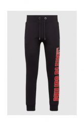 PHILIPP PLEIN Spodnie dresowe męskie ,,joggging trousers rock pp. Czarne spodnie dresowe męskie Philipp Plein, bez wzorów, z bawełny. W wyprzedaży za 599.99 zł.