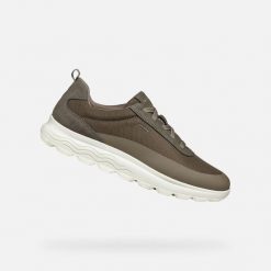Buty Geox Spherica. Szare buty sportowe na co dzień męskie Geox, bez zapięcia, trekkingowe. Za 437.90 zł.