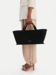 GINO ROSSI Torebka EO-LA224-19153B Czarny. Czarne torebki klasyczne damskie Gino Rossi, bez wzorów, ze skóry, bez dodatków. Za 499.99 zł.