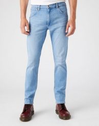WRANGLER 11MWZ MĘSKE SPODNIE JEANSOWE BLUE CHAMP W1MZYI29K 112145890. Niebieskie spodnie materiałowe męskie Wrangler, bez wzorów, z jeansu. Za 229.99 zł.