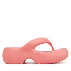Japonki Melissa. Czerwone klapki damskie Melissa, bez wzorów, bez obcasa. Za 279.99 zł.