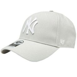Czapka z daszkiem dla dorosłych New York Yankees MVP Cap. Szare czapki męskie 47 Brand, bez wzorów, z wełny. Za 109.99 zł.