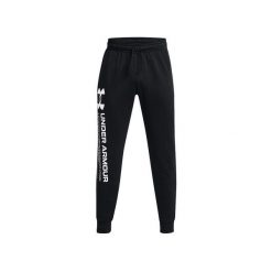 Spodnie sportowe męskie Under Armour Rival Fleece Chroma. Czarne spodnie sportowe męskie Under Armour, z bawełny. Za 324.85 zł.