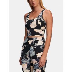 Top Damski Under Armour. Czarne topy damskie Under Armour, bez wzorów, bez kołnierzyka. Za 249.99 zł.