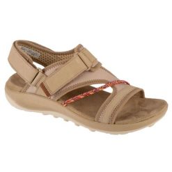 Sandały Merrell Terran 4 Backstrap J006746 beżowe beżowy. Brązowe sandały damskie bez wzorów, z gumy, bez obcasa. Za 466.55 zł.