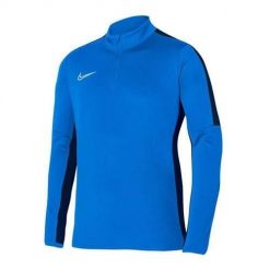 Bluza treningowa męska Nike Academy 23 Dril Top. Niebieskie bluzy bez kaptura męskie Nike, m, z materiału. Za 189.99 zł.