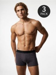 Bawełniane bokserki classic 3 pack - wielobarwny. Bokserki męskie Sinsay, bez wzorów, z bawełny. Za 29.99 zł.