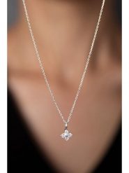 Lodie Silver Srebrny naszyjnik z zawieszką - dł. 43 cm rozmiar: onesize. Szare naszyjniki damskie Lodie Silver, srebrne. Za 39.99 zł.