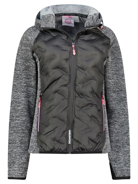 ANAPURNA Kurtka polarowa "Tagadana" w kolorze szaro-czarnym rozmiar: S. Czarne kurtki damskie ANAPURNA, s, bez wzorów, z polaru, bez kaptura. Za 117.73 zł.