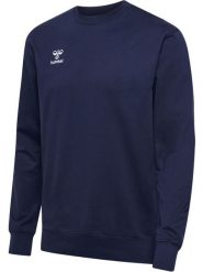 Bluza Hummel Go 2.0. Niebieskie bluzy sportowe damskie HUMMEL, s, bez wzorów, z bawełny, bez ramiączek, długie, bez kaptura. Za 193.40 zł.