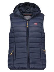 Geographical Norway Kamizelka pikowana "Vatikolor" w kolorze granatowym rozmiar: XXL. Niebieskie kamizelki damskie Geographical Norway, xxl. Za 113.99 zł.