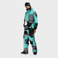 Męskie spodnie snowboardowe Sporty zimowe Siroko Sleet. Niebieskie spodnie materiałowe męskie SIROKO, bez wzorów, sportowe. Za 424.00 zł.