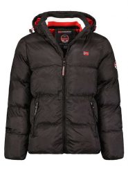 Geographical Norway Kurtka pikowana "Ancelo" w kolorze czarnym rozmiar: XXL. Czarne kurtki męskie Geographical Norway, xxl, z aplikacjami, bez kaptura. Za 228.38 zł.