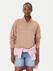 Roxy Bluza Our Town ERJFT04949 Brązowy Regular Fit. Brązowe bluzy bez kaptura damskie Roxy, m, z bawełny. Za 299.99 zł.