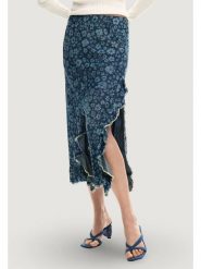 Desigual Spódnica jeansowa Anem 26SWFW04 Niebieski Regular Fit. Niebieskie spódniczki damskie Desigual, l, bez wzorów, z jeansu. Za 509.99 zł.