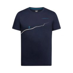 T-shirt La Sportiva. Niebieskie t-shirty męskie La Sportiva, s, bez wzorów, z bawełny, bez kołnierzyka. Za 220.50 zł.