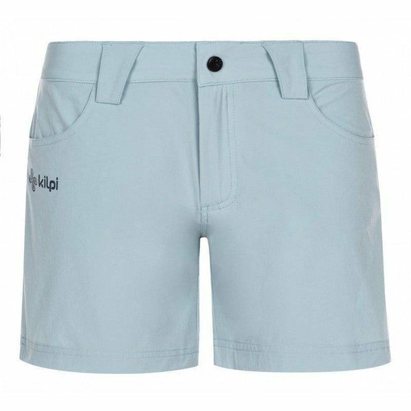 Lekkie spodenki damskie outdooroowe Kilpi SUNNY-W. Niebieskie szorty damskie Kilpi, bez wzorów, z materiału. Za 134.50 zł.