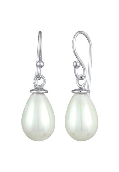 Nenalina Damska zawieszka do uszu Oval Classic z perłą muszlową w srebrze próby 925 Sterling Silver Kolczyki 1 ct Damski. Szare kolczyki damskie Nenalina, z perłą, srebrne. Za 203.99 zł.