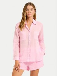 Seafolly Koszula Breeze 55428-TO Niebieski Regular Fit. Niebieskie koszule damskie Seafolly, m, bez wzorów, z bawełny, bez kołnierzyka, bez ramiączek. Za 389.99 zł.