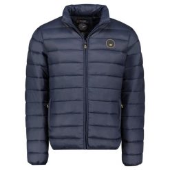 Króka kurtka wodoodporna pikowana Geographical Norway Amigomap. Niebieskie kurtki męskie Geographical Norway, l, bez wzorów, eleganckie, bez kaptura. Za 241.50 zł.