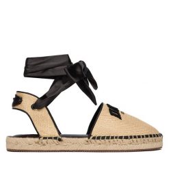 Espadryle DKNY. Brązowe espadryle damskie DKNY, bez wzorów, bez obcasa. Za 579.99 zł.