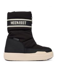 Moon Boot Śniegowce Jr Park Zip High Wp 80D3440080 D Czarny. Czarne kozaki dziewczęce Moon Boot, bez wzorów, ze skóry, bez obcasa. Za 669.99 zł.