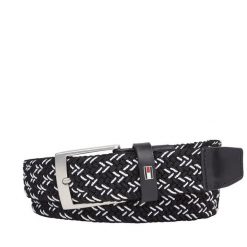 Pasek Męski Tommy Hilfiger. Czarne paski męskie Tommy Hilfiger, bez wzorów. Za 259.99 zł.