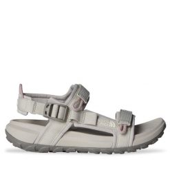Sandały The North Face. Szare sandały damskie The North Face, bez wzorów, bez obcasa, na płaskiej podeszwie. Za 249.99 zł.