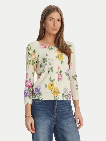 Luisa Spagnoli Kardigan Contesto 100300 Beżowy Slim Fit. Brązowe kardigany damskie Luisa Spagnoli, xl, bez wzorów, z syntetyku. Za 1,112.99 zł.