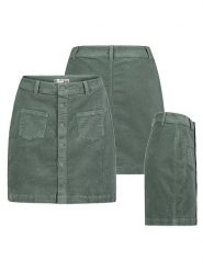 Eight2Nine Spódnica sztruksowa w kolorze miętowym rozmiar: M. Zielone spódniczki damskie Eight2Nine, m, bez wzorów, ze sztruksu, z podwyższonym stanem, mini. Za 121.80 zł.