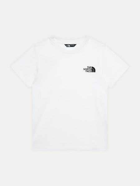The North Face T-Shirt Simple Dome NF0A8DRP Biały Regular Fit. Białe t-shirty chłopięce The North Face, bez wzorów, z syntetyku, bez ramiączek. Za 69.99 zł.