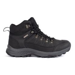 Vico Czarne ocieplane trekkingowe buty męskie. Czarne buty trekkingowe męskie bez zapięcia, outdoorowe. Za 260.45 zł.