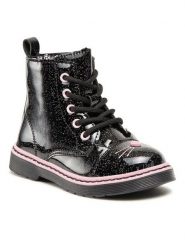 Nelli Blu Trapery CM211214-13 Czarny. Czarne kozaki dziewczęce Nelli Blu, bez wzorów, z syntetyku, bez obcasa. Za 139.99 zł.