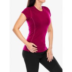 Koszulka termoaktywna damska Sensor Merino Active Tee S/S. Fioletowe bielizna termoaktywna damska Sensor, s, bez kołnierzyka, bez ramiączek. Za 270.99 zł.