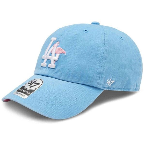 Czapka z daszkiem 47 Brand MLB Los Angeles Dodgers Icon Alt CLEAN UP. Niebieskie czapki męskie 47 Brand, bez wzorów. Za 89.99 zł.